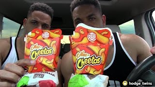 Eating Burger Kings Mac n Cheetos amp Whopper JR hodgetwins [upl. by Dayiz]