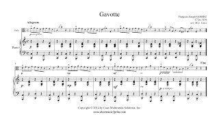 Gossec  Gavotte in C Major  Viola [upl. by Cross]