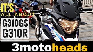 BMW G310 GS AND G310 R REVIEW SPECIFICATIONS EXPERIENCE EXHAUST NOTE 3MOTOHEADS [upl. by Larianna]