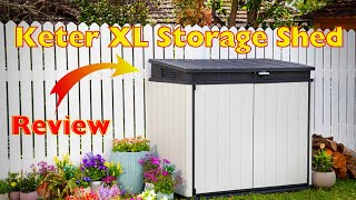 Keter XL Premier Outdoor Storage Shed Review  The Good and Bad [upl. by Anama429]