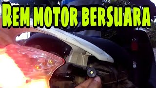 Cara membuat rem motor bersuarahow to make motorbike breakes sound [upl. by Skipp]