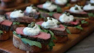 Smiths Filet Mignon Appetizer with Creamy Horseradish Sauce [upl. by Ahsennek]