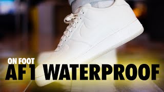 ON FOOT Nike Air Force 1 ProTech Waterproof Phantom Summit White Schopes 4K FB8875 003 [upl. by Ruthy469]