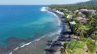 SENGGIGI BEACH LOMBOK IN 4K DRONE [upl. by Naanac]