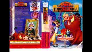 Dining Out with Timon and Pumbaa Swedish VHS Closing Disney 1996 [upl. by Oicatsana972]