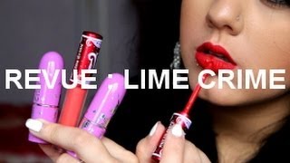 ❤ REVUE  Lime crime  Rouge à lèvres amp Velvetines [upl. by Aitra]