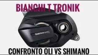 BIANCHI T TRONIK SPORT DIFFERENZE MOTORE OLI SPORT VS SHIMANO CON MONTAGGIO TELESCOPICO [upl. by Nesaj]