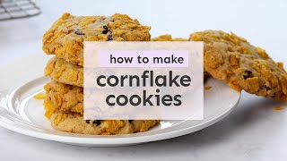 Easy Cornflake Cookies Australian Favourite  Sweetest Menu [upl. by Luapleahcim871]