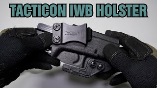 EDC a Full Size Pistol 🤔  Tacticon Armament Deep Concealment IWB Holster Overview [upl. by Ybab680]