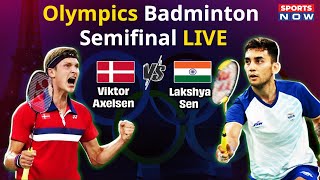 Olympics Badminton Semifinal Live  Lakshya Sen vs Viktor Axelsen  Paris Olympics 2024  Sports [upl. by Odnalra]