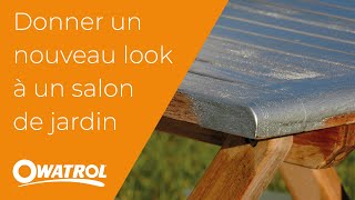 Comment peindre et relooker un salon de jardin en bois  métal   Owatrol [upl. by Yeloc632]