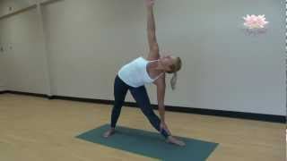 Triangle Pose Utthita Trikonasana How to do [upl. by Elbam]