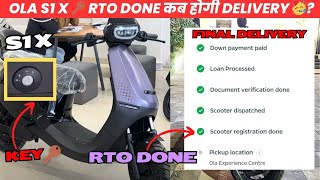 OLA S1 X 🔑 RTO DONE कब होगी Delivery   Ola S1 x Finally In Showroom  ola s1x 4kwh review 🥳 [upl. by Gershom]