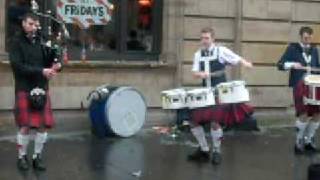 Hokey Cokey on the bagpipes in glasgow [upl. by Acirtap352]