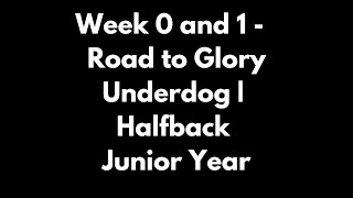 The Halfback Underdog Week 0 and 1  Road to Glory  Junior Year [upl. by Yrocal]