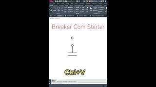 AutoCAD Electrical PracticeBreaker Com Starter autocadelectrical autocad engineeringdesign [upl. by Eynaffit431]