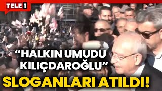 Büyük izdiham Kılıçdaroğlu adliyeye geldi üzerine karanfil yaprakları atıldı [upl. by Hawthorn]