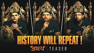 ITS COMING   History Will Repeat 🔥  Abhay 2025 Teaser  Check Description [upl. by Charmain]