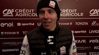 Tadej Pogačar  Interview at the finish  Strade Bianche 2024 [upl. by Asaeret]