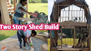 DIY Two Story Shed Build [upl. by Barnum]