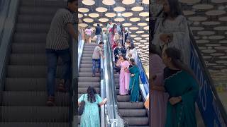 Cheek touching escalator funny prank video epic reaction 😡🤪 shortsfeed shorts escalator prank [upl. by Adnimra]