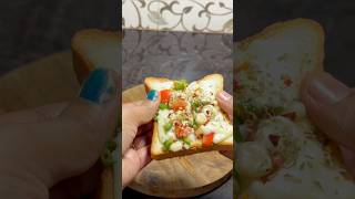 Bread pizza recipeIndian style pizzahomemade pizza recipe youtubeshorts [upl. by Katrine949]