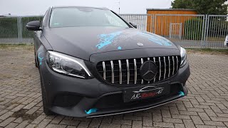 Mercedes CKlasse S205 TModell Facelift  Kühlergrill in chrom  schwarz ab 199 € mit Einbau  W205 [upl. by Elodea]