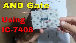 AND Gate  Making amp Verification of Truth Table  using IC7408  The Physics Q [upl. by Nairbo]