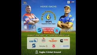 SuperTech Cricket Club vs Sparklet Spartans  OGPL [upl. by Atiuqa]