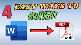 Properly Convert Word Document To PDF [upl. by Anaeirb]