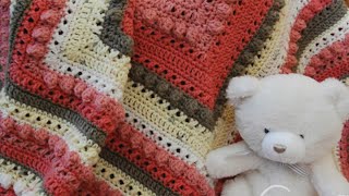 Crochet Hugs and Kisses Baby Shower Blanket [upl. by Canon166]