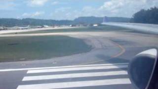 TG639 AIrbus A330300 Thai Airways Takeoff in Phuket Runway9  Nice engine sound [upl. by Yemaj]