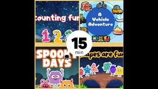 Sing amp Learn 123 ABCs Shapes and Wheels  Giggle amp Learn [upl. by Adav717]