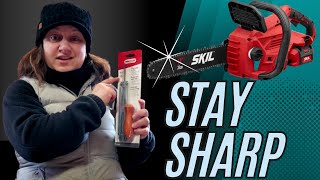 Sharpen a Chainsaw Yourself at Home in 5 Minutes [upl. by Nale]