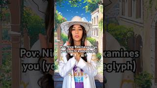 ASMR Nico Robin examines you 🔍✨📜🪨 asmr anime cosplay onepiece relaxing asmrshorts viral [upl. by Allanson]