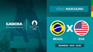 Vôlei  Jogos Olímpicos  Gaúcha em Paris  05082024 [upl. by Ahsenad83]