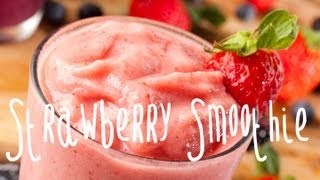 How to make a strawberry banana smoothie [upl. by Adilen]