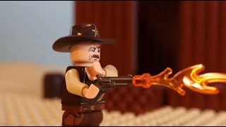 LEGO Western  Duel at the Bank  Stop Motion [upl. by Sherburne]