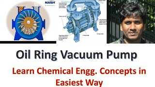 Oil Ring Vacuum pump working principleChemicalMahi [upl. by Ecirtap992]