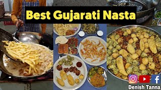 Gujarati Famous Live Bhajiya amp Gathiya House  Junagadh Street Food [upl. by Eden]