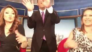 News anchors sing karaoke  pina colada song [upl. by Ahtanoj]