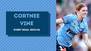 Cortnee Vine • Sydney FC • All Goals • 202324 [upl. by Enej]