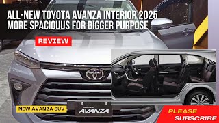 Allnew Toyota Avanza interior 2025 More Spaciouus For Bigger Purpose [upl. by Aivatan72]