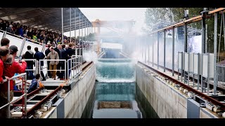 Delta Flume opening wave [upl. by Musihc]