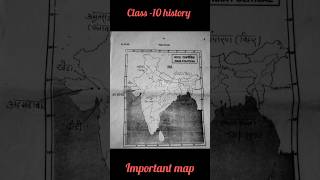 Class 10 Sst important map  cbse board map  midtermshorts [upl. by Norrehs]