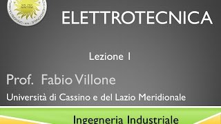 Elettrotecnica Lezione 1 [upl. by Niemad829]