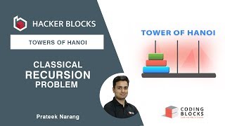 Towers of Hanoi  Indepth Recursion Analysis by Prateek Narang [upl. by Childs]