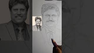 newdrawing Kapil Devfamous Khiladiscketch [upl. by Grieve]