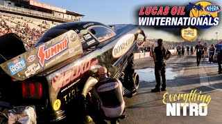 Nitro Funny Car Friday Qualifying Session 1  2022 Lucas Oil NHRA Winternationals  Everything NITRO [upl. by Ecenahs]