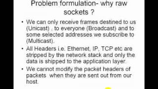 Raw Sockets Basics Presentation [upl. by Bergstein588]